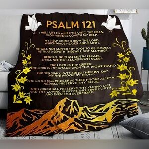 New “Psalms 121” Oversized Throw/Blanket